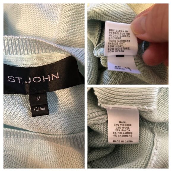 St. John Collection Links Rib Knit Sweater Sz Med - Picture 10 of 10